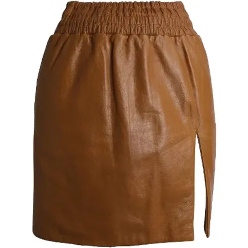 Pre-owned Leather bottoms , female, Sizes: XS - Miu Miu Pre-owned - Modalova