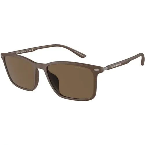 Frame Dark Lenses Sunglasses , male, Sizes: 56 MM - Emporio Armani - Modalova