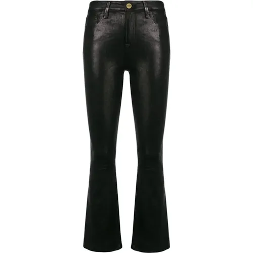 Le Crop Mini Boot trousers , female, Sizes: W24, W25, W29, W30 - Frame - Modalova