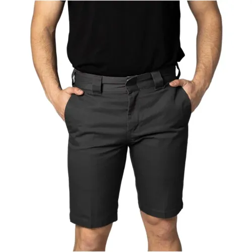 Graue Reißverschluss-Shorts Frühling/Sommer Herren , Herren, Größe: W33 - Dickies - Modalova