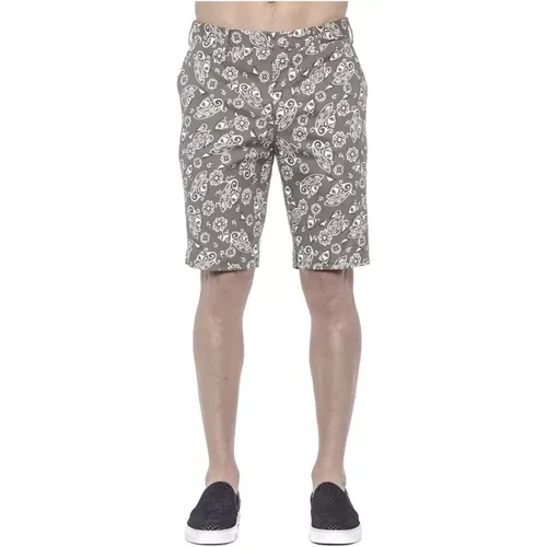 Grüne Gemusterte Bermuda Shorts , Herren, Größe: 2XL - PT Torino - Modalova