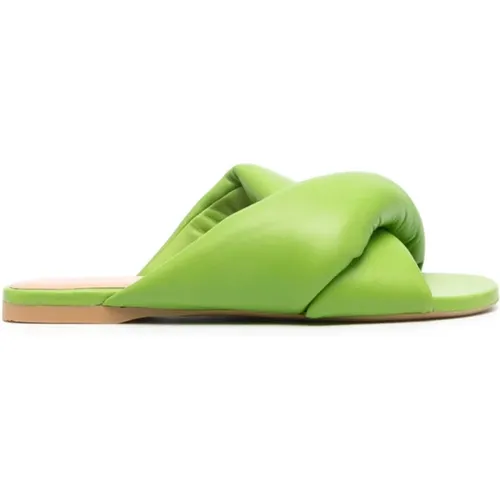 Flache Twist Sandale , Damen, Größe: 38 1/2 EU - JW Anderson - Modalova