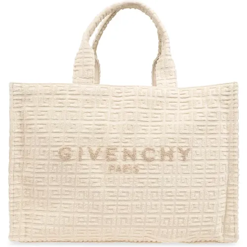 Weiße Jacquard Baumwoll-Tote Tasche - Givenchy - Modalova