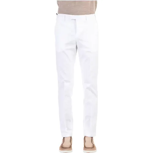 Textured Cotton Stretch Trousers , male, Sizes: XL, M, 2XL, S - PT Torino - Modalova