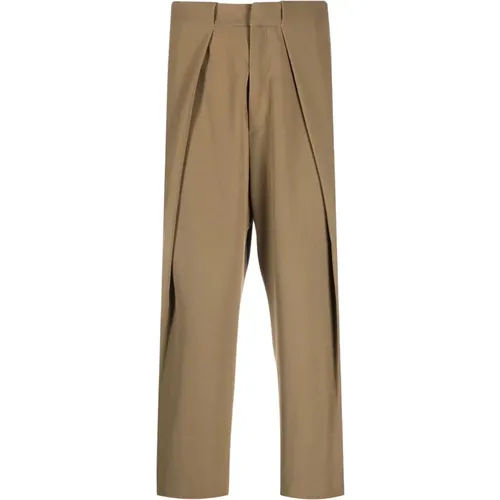 Short Chinos with Tonal Stitching and Buttoned Back Pockets , male, Sizes: M - Balmain - Modalova