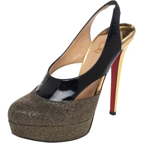 Pre-owned Leather heels , female, Sizes: 5 1/2 UK - Christian Louboutin Pre-owned - Modalova