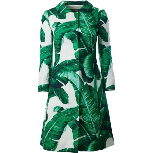 Damen Mantel mit Bananenblattmuster - Dolce & Gabbana - Modalova