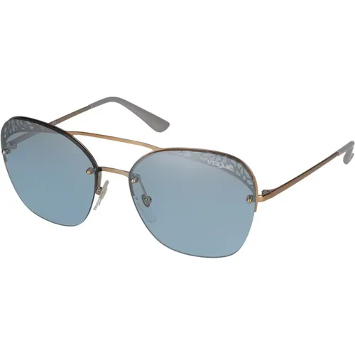 Stylische Sonnenbrille für sonnige Tage , Damen, Größe: 57 MM - Vogue - Modalova