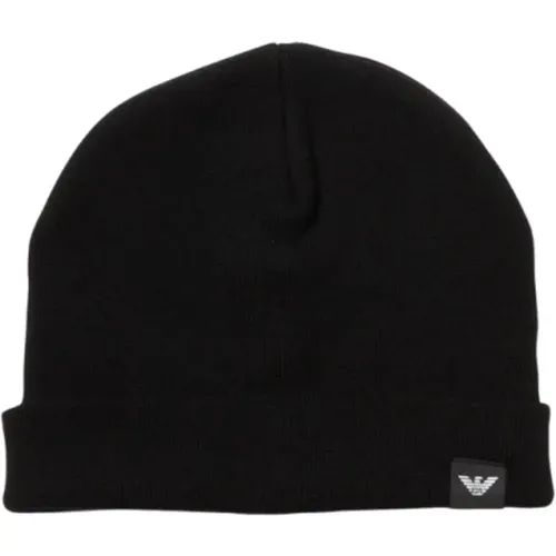 Beanie Hat - Stilvoll und Trendig , Herren, Größe: L - Emporio Armani - Modalova