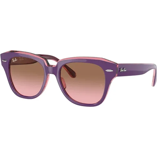 State Street Jr Sonnenbrille Pink Gradient,Stilvolle Mädchen Sonnenbrille - Ray-Ban - Modalova