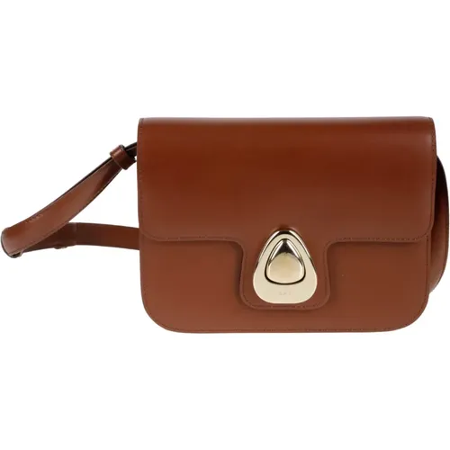 Small Astra Leather Bag , female, Sizes: ONE SIZE - A.p.c. - Modalova