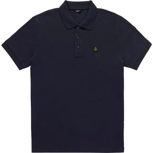 Dark Polo Shirt with Logo , male, Sizes: M - RefrigiWear - Modalova