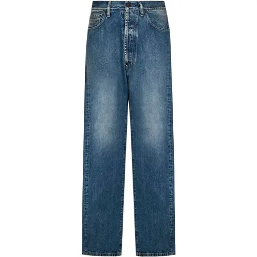 Blaue Straight Leg Jeans Aw24 , Herren, Größe: W31 - Maison Margiela - Modalova