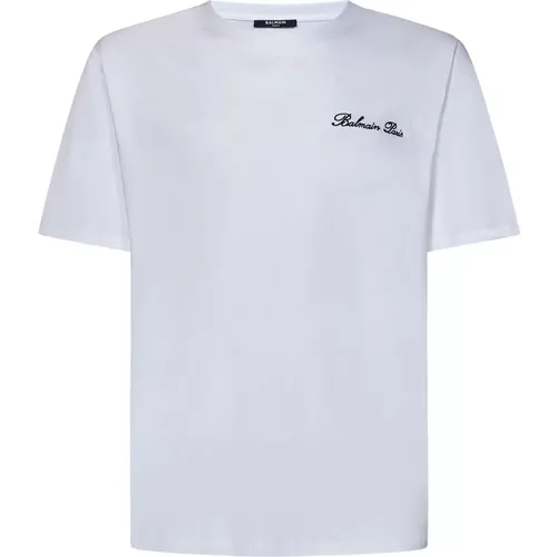 T-shirts and Polos , male, Sizes: XL, L, M, 2XS, S - Balmain - Modalova