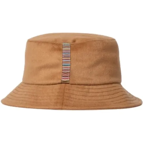 Luxury Cashmere-Blend Bucket Hat , unisex, Sizes: ONE SIZE - PS By Paul Smith - Modalova