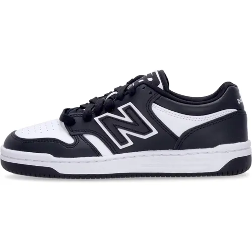 Schwarze/Weiße Niedrige Schnürschuhe , Herren, Größe: 36 EU - New Balance - Modalova