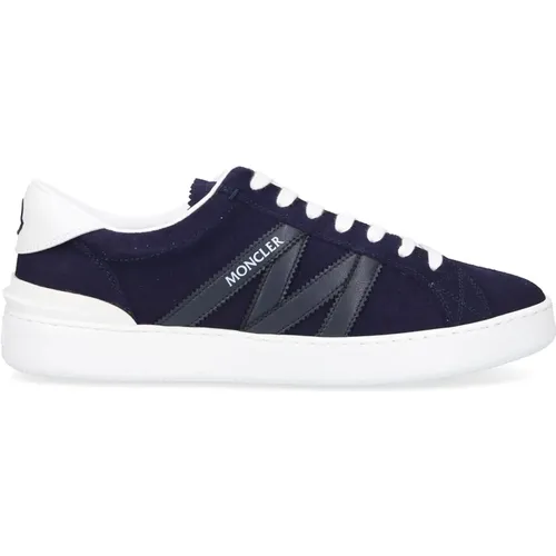 Sneaker low Monaco Veloursleder , male, Sizes: 7 UK - Moncler - Modalova