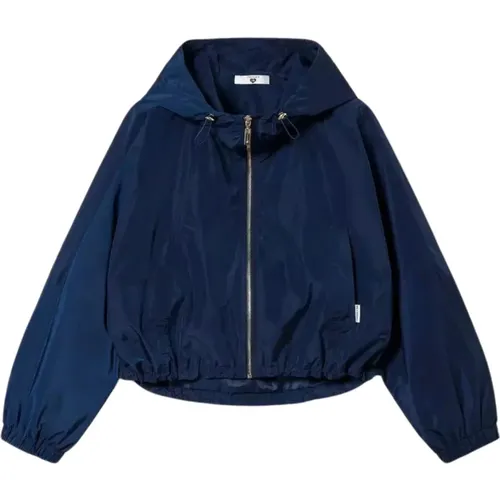 Nylon Hooded Jacket , female, Sizes: M - Twinset - Modalova
