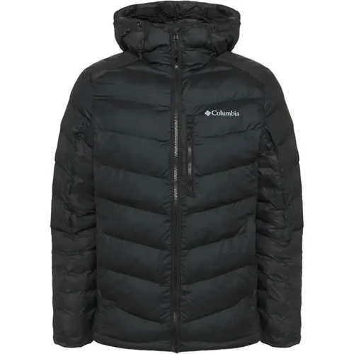 Schwarze synthetische Winterjacke für Männer , Herren, Größe: L - Columbia - Modalova