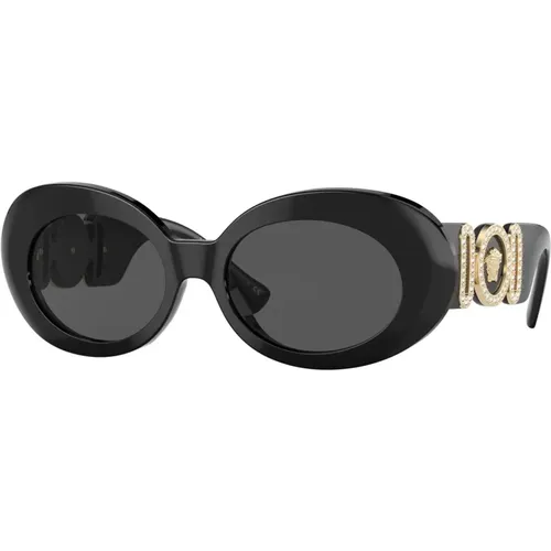 Grey Sunglasses,Transparent Fuchsia Sunglasses - Versace - Modalova