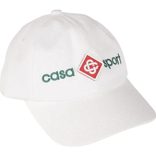 Sport Icon Embroidered Cap , male, Sizes: ONE SIZE - Casablanca - Modalova