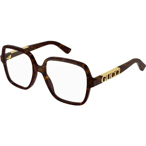 Dark Havana Eyewear Frames , unisex, Sizes: 56 MM - Gucci - Modalova