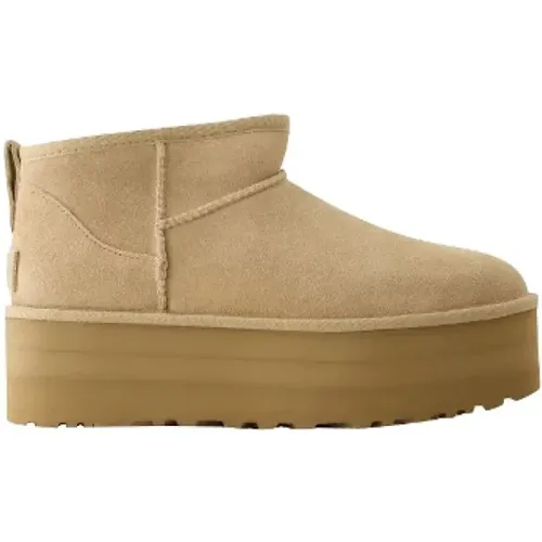 Leder flats , Damen, Größe: 38 EU - Ugg - Modalova