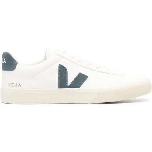 Weiße Leder Campo Sneakers , Herren, Größe: 43 EU - Veja - Modalova