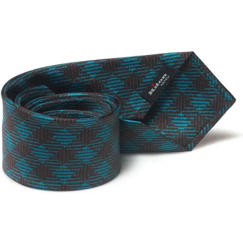 Diamond Style Silk Tie , male, Sizes: ONE SIZE - Kiton - Modalova