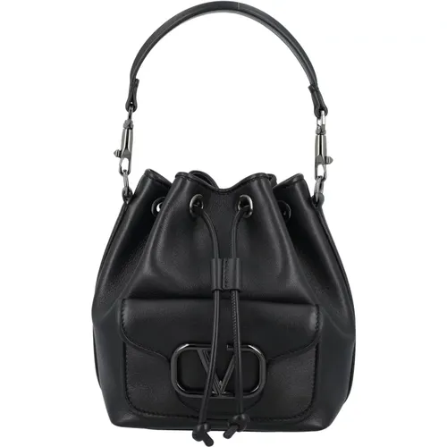 Calfskin Bucket Bag Ss24 , female, Sizes: ONE SIZE - Valentino Garavani - Modalova