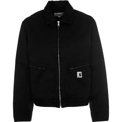 Baumwolljacke mit Fischgrätmuster , Herren, Größe: M - Carhartt WIP - Modalova