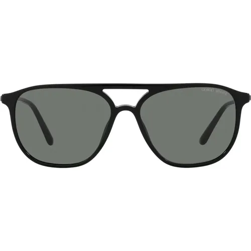 Luxuriöse Piloten-Sonnenbrille mit Grauen Gläsern - Giorgio Armani - Modalova