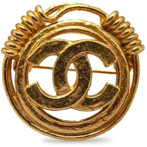 Pre-owned Metal brooches , female, Sizes: ONE SIZE - Chanel Vintage - Modalova