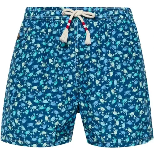 Crab Print Swim Shorts , male, Sizes: L - MC2 Saint Barth - Modalova