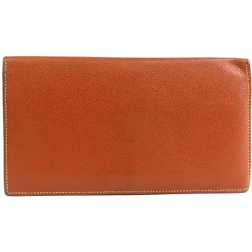 Pre-owned Leather wallets , male, Sizes: ONE SIZE - Hermès Vintage - Modalova