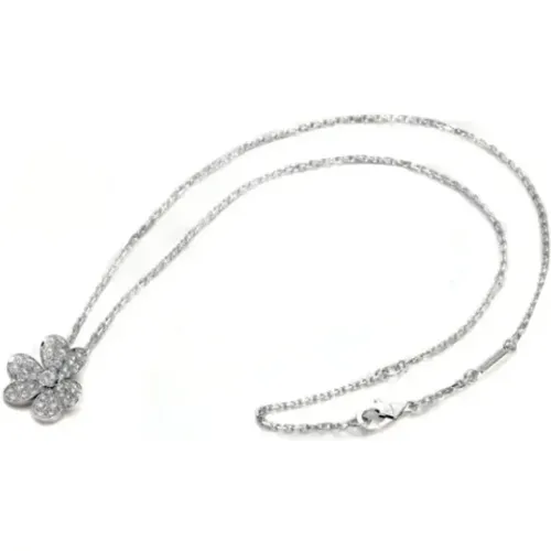 Pre-owned White Gold necklaces , female, Sizes: ONE SIZE - Van Cleef & Arpels Pre-owned - Modalova