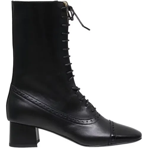 Leder Schnürstiefel , Damen, Größe: 36 1/2 EU - Ines De La Fressange Paris - Modalova