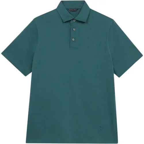Grünes Baumwoll-Poloshirt,Braunes Baumwoll-Poloshirt,Weißes Baumwoll-Polo-Shirt,Marineblaues Baumwoll-Poloshirt - Brooks Brothers - Modalova