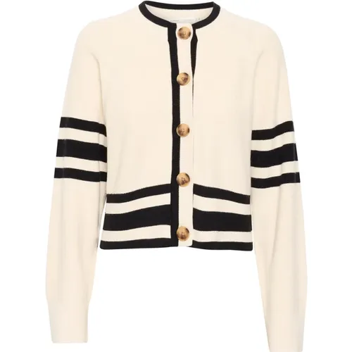 Vanilla Knit Cardigan with Buttons , female, Sizes: M, 2XL, XL, L - InWear - Modalova