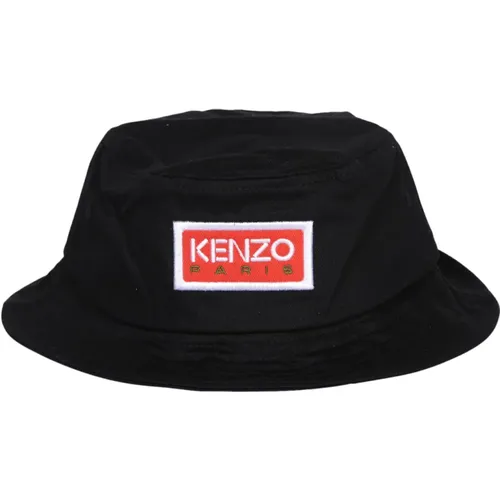 Stylischer Bucket Hat mit Logo Patch - Kenzo - Modalova