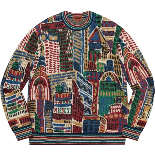 Limitierte Auflage Burgunder Strickpullover - Supreme - Modalova