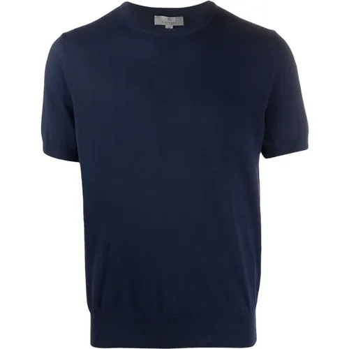 Cotton knit t-shirt , male, Sizes: 4XL, 3XL - Canali - Modalova