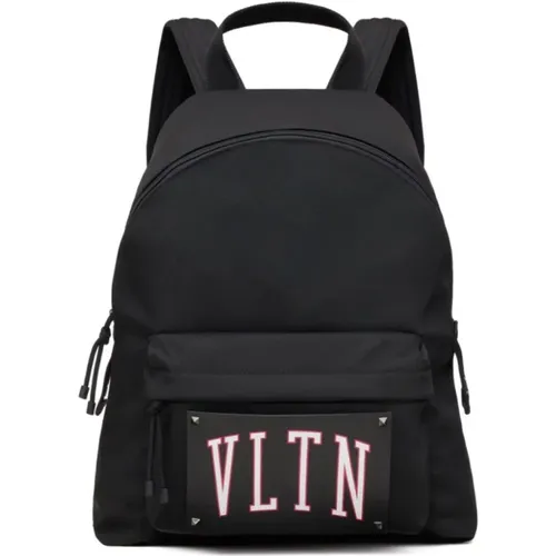 College Logo Backpack , male, Sizes: ONE SIZE - Valentino - Modalova