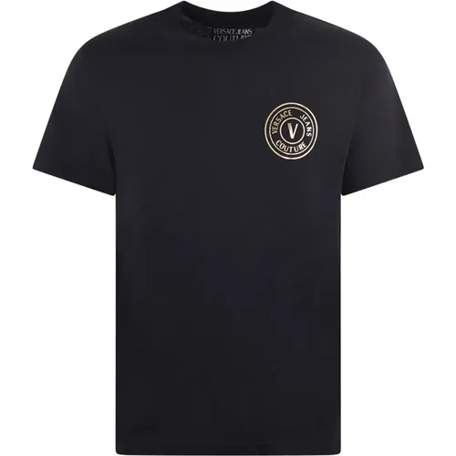 Schwarzes T-Shirt und Polo Set , Herren, Größe: XL - Versace - Modalova