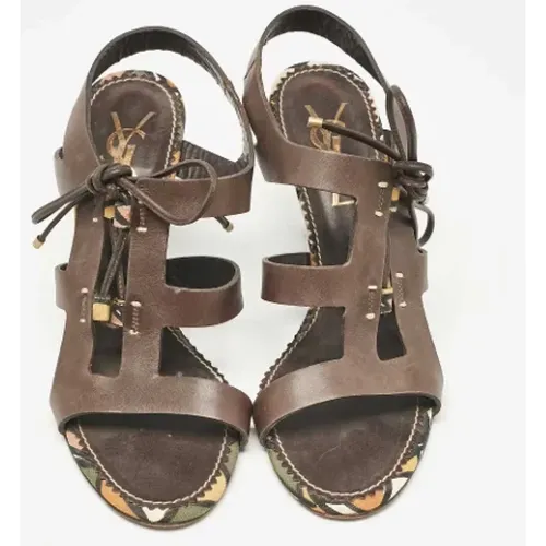 Pre-owned Leder sandals - Yves Saint Laurent Vintage - Modalova