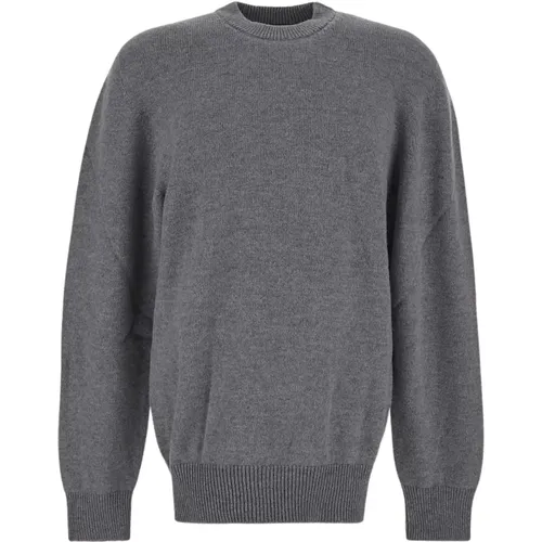 Woll Crewneck Strickpullover , Herren, Größe: M - Laneus - Modalova