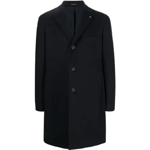 Navy Tailored Coat , male, Sizes: S, M, XL, L - Tagliatore - Modalova