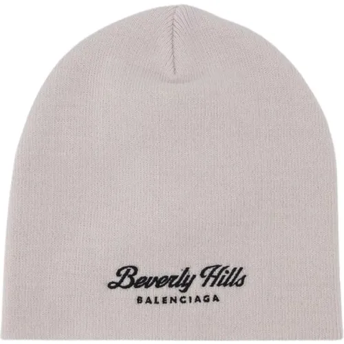 Wool Beanie Hat , male, Sizes: S, M - Balenciaga - Modalova