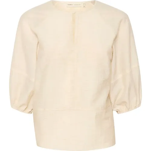 Einfache Bluse mit Halblangen Ärmeln und Rundhalsausschnitt , Damen, Größe: M - InWear - Modalova