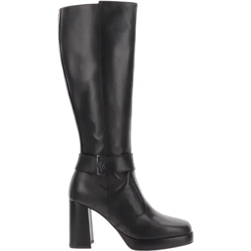 Leather Women`s Boots , female, Sizes: 3 UK, 4 UK - Nerogiardini - Modalova
